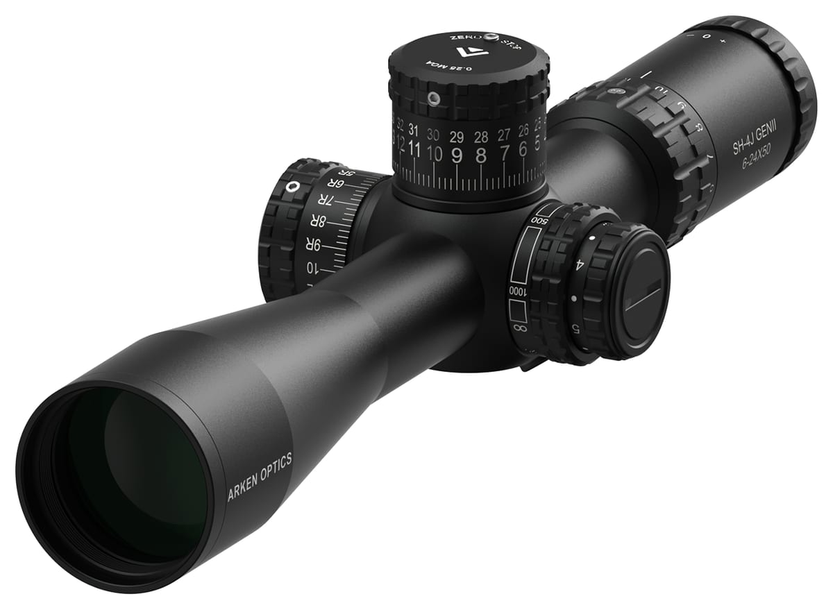Arken SH-4J GENII 6-24x50 FFP long-range rifle scope