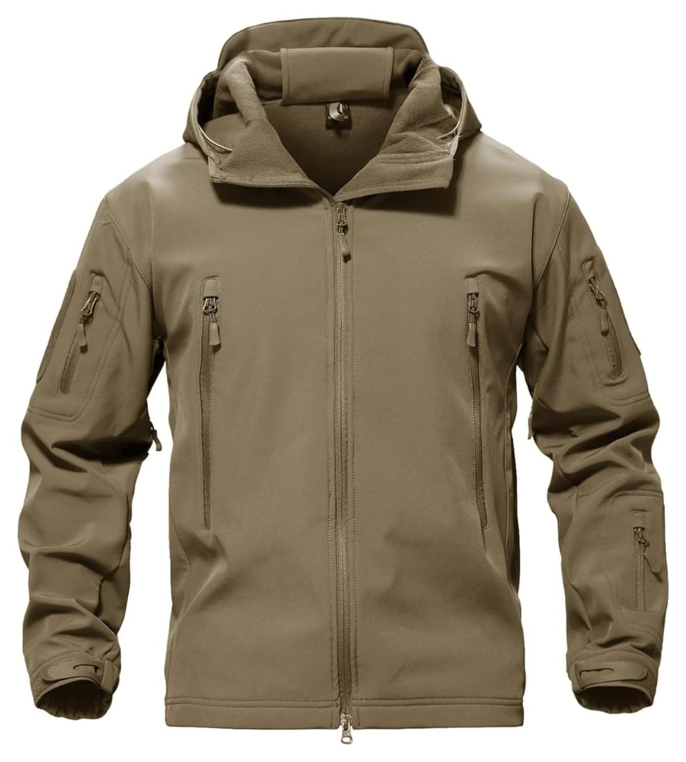 TACVASEN military fleece tactical softshell jacket