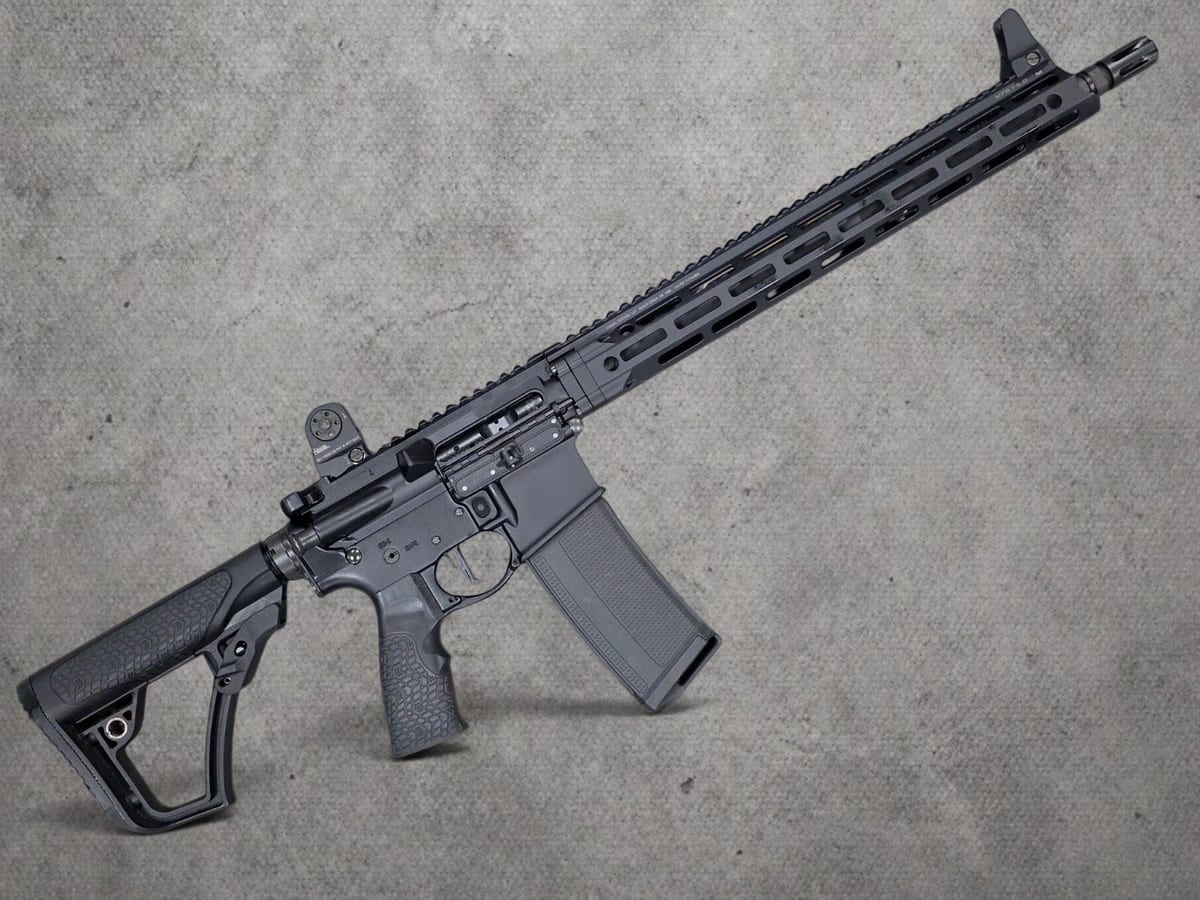 Used Daniel Defense DDM4 V7 with rear flip-up sight