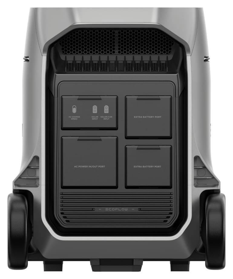EcoFlow DELTA Pro 3 rear input and expansion ports