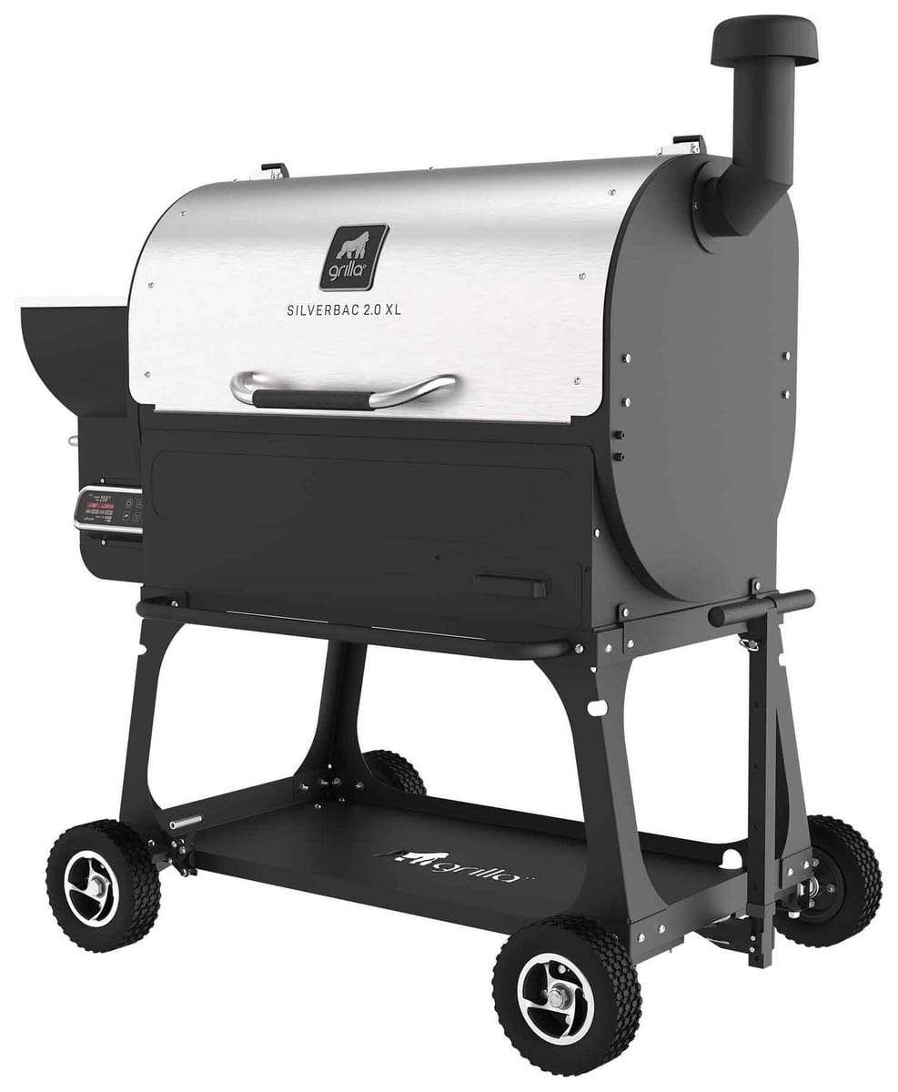 Grilla Grills Silverbac 2.0 XL Wood Pellet Grill with All-Terrain Cart