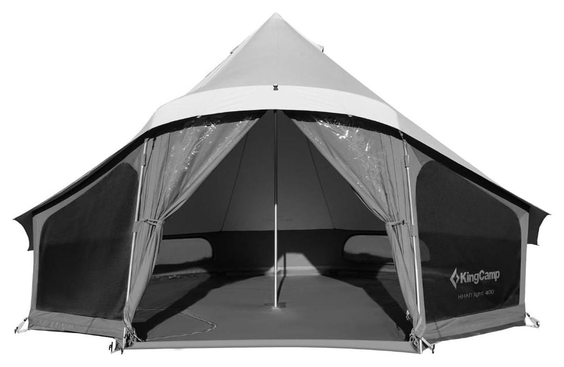 KingCamp KHAN LIGHT 400/500 Canvas Bell Tent, luxury canvas glamping tent