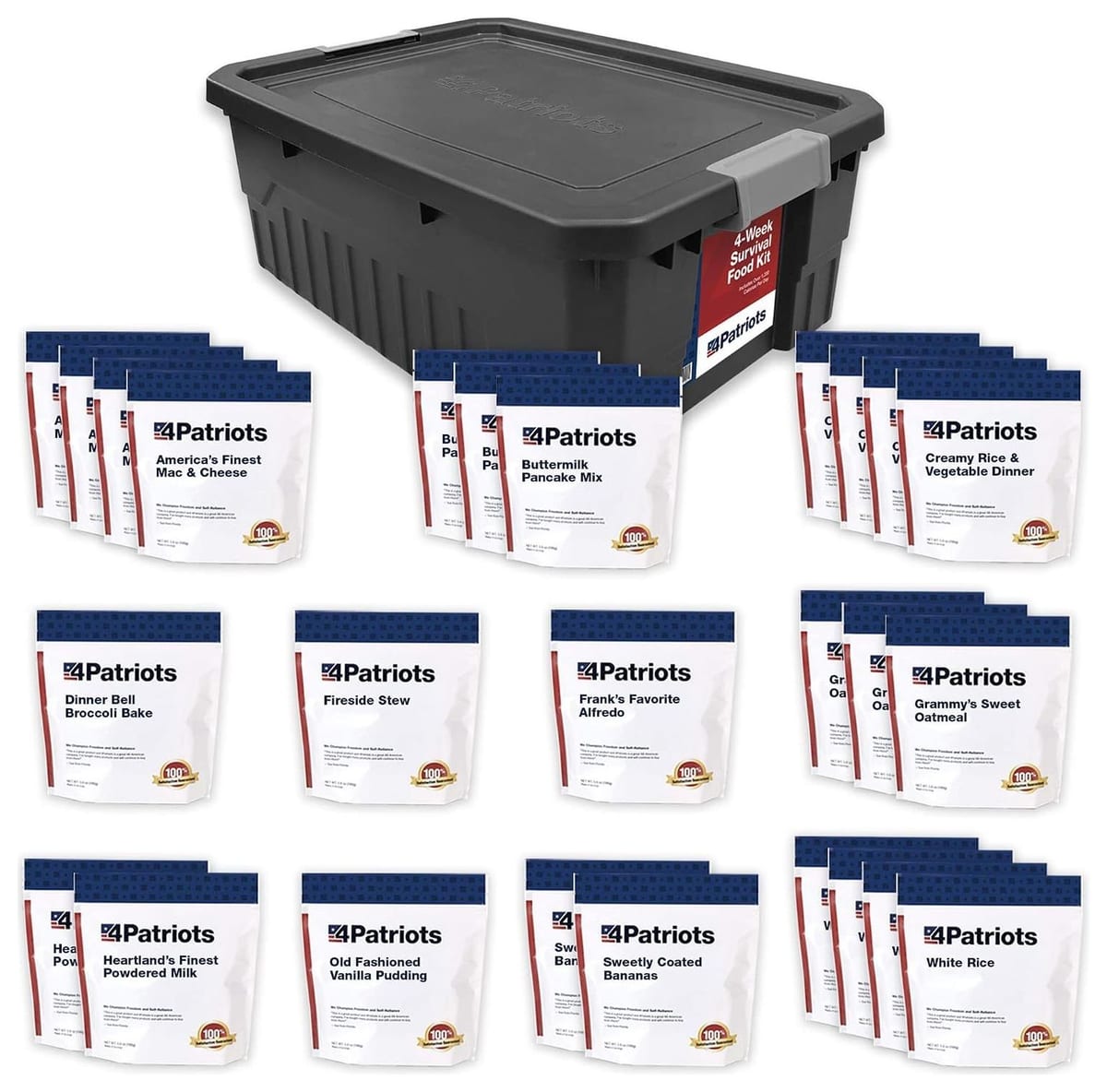 4Patriots 4-Week Survival Food Kit