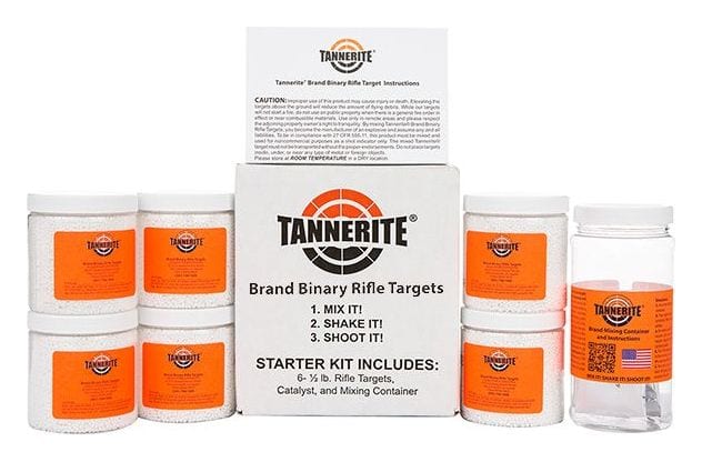Tannerite Starter Kit (six 1/2 lb targets), binary exploding rifle target kit