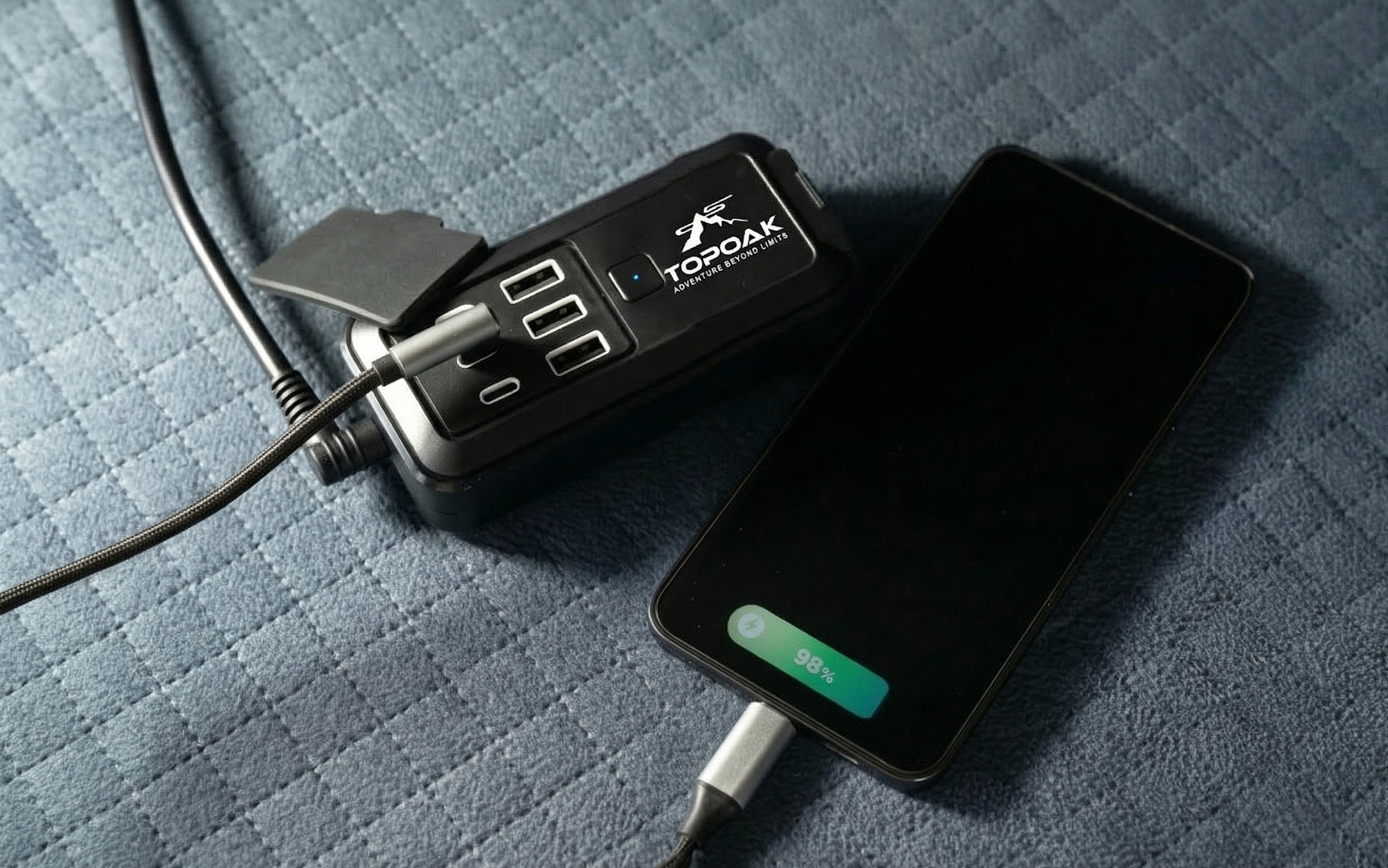 Galaxy Pro integrated power hub with Anderson SB50, USB, USB-C, and 12V outputs