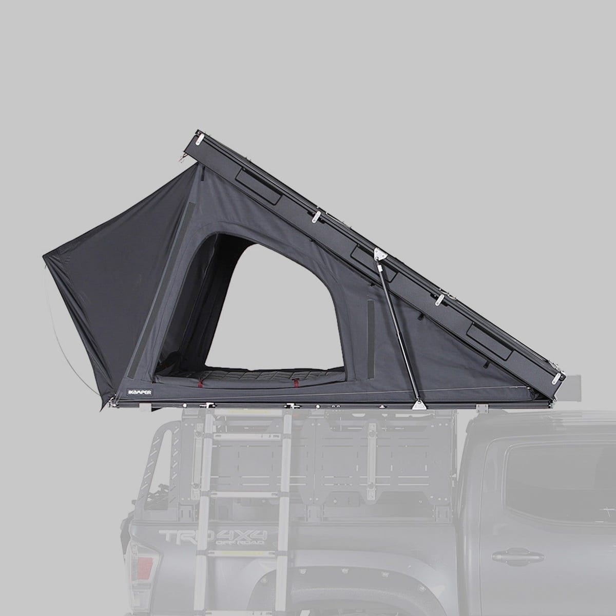 iKamper BDV Duo wedge rooftop tent on a truck rack