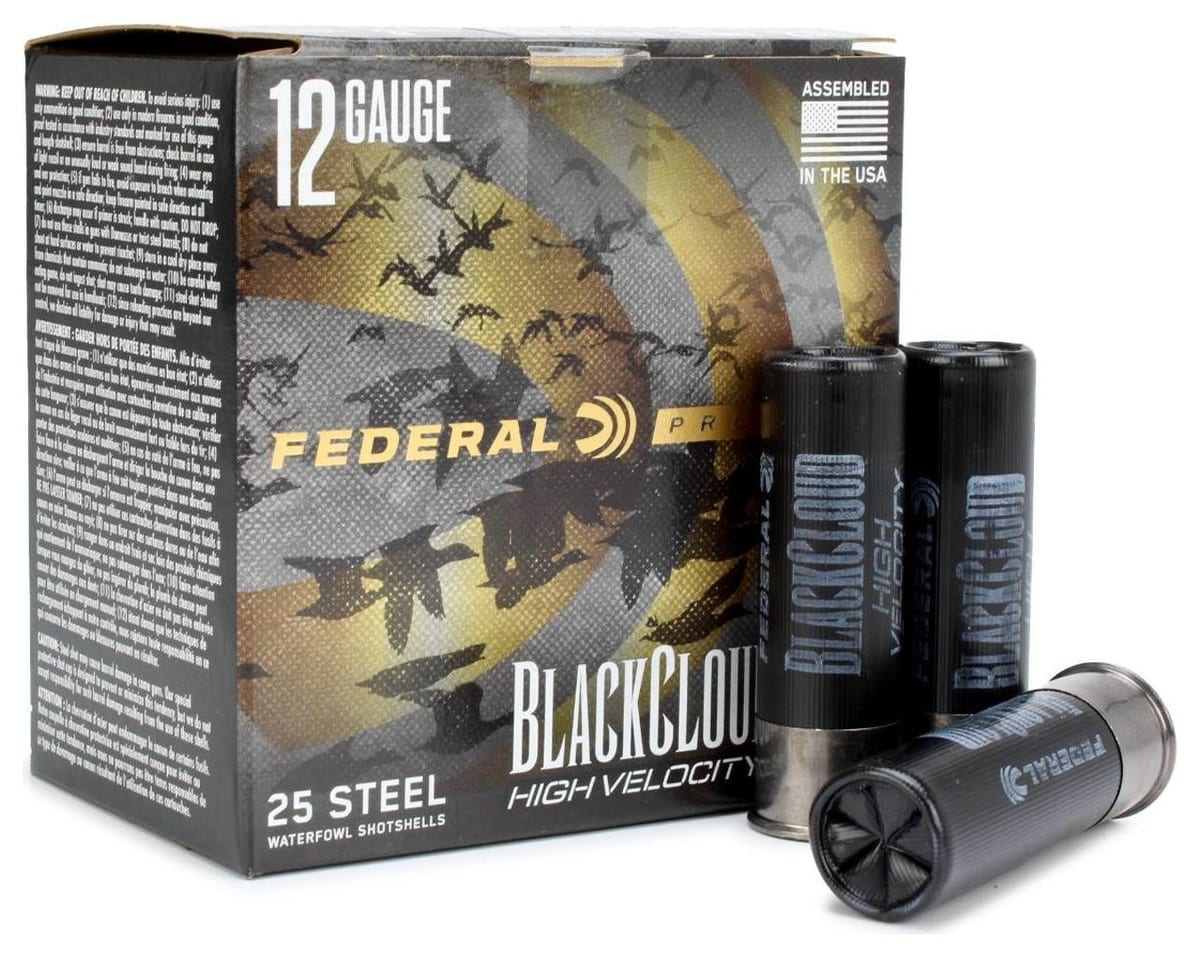 Federal Black Cloud FS Steel High Velocity 12 Gauge 3 in. 1-1/8 oz #2 shotgun shells