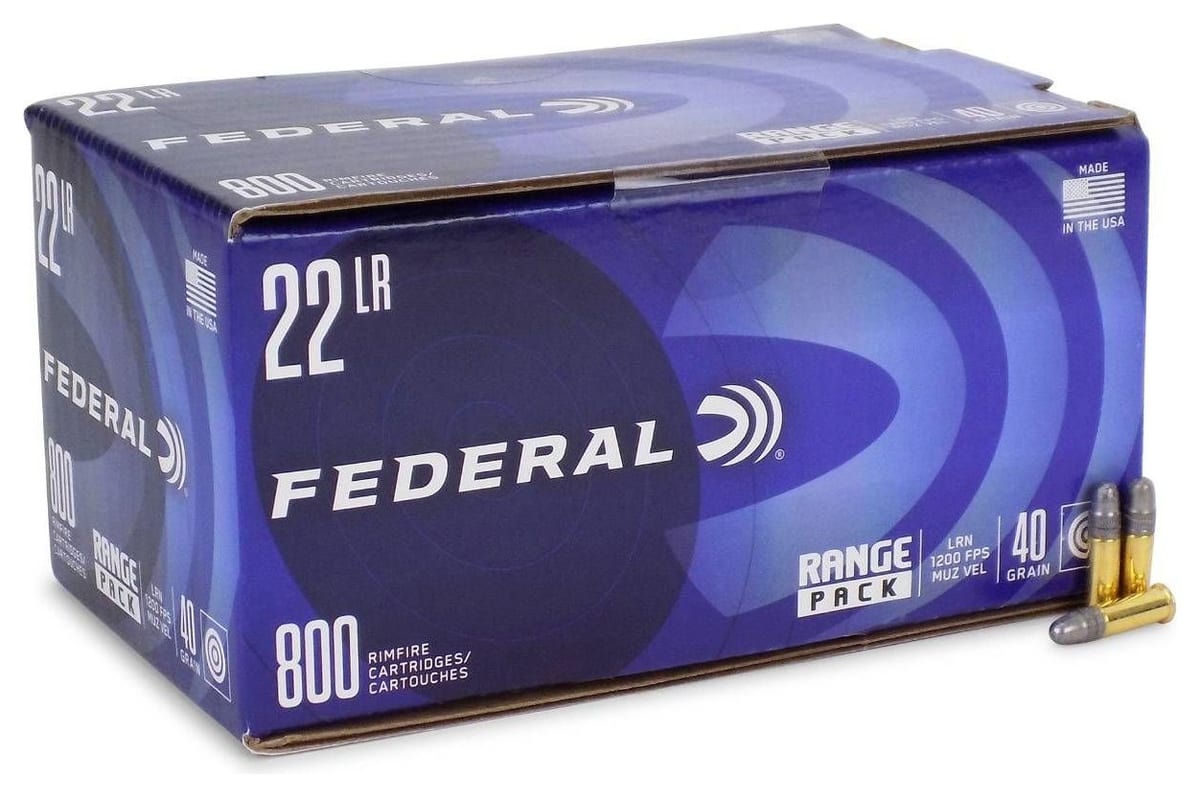 Federal Champion Training 22LR 40 Grain Range Pack (800rds) 22LR ammo