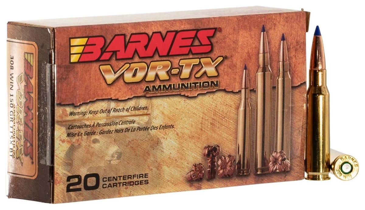 Barnes VOR-TX 308 Win 150 Gr TTSX BT ammo