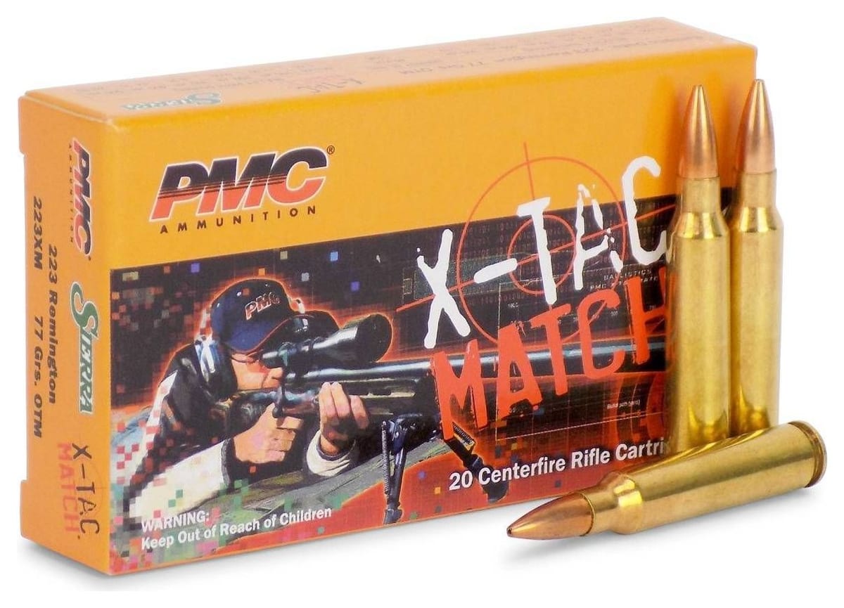 PMC X-TAC Match 223 Remington 77 Gr OTM ammo