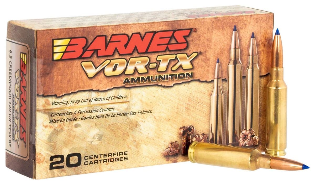 Barnes VOR-TX 6.5 Creedmoor 120 Gr TTSX BT ammo
