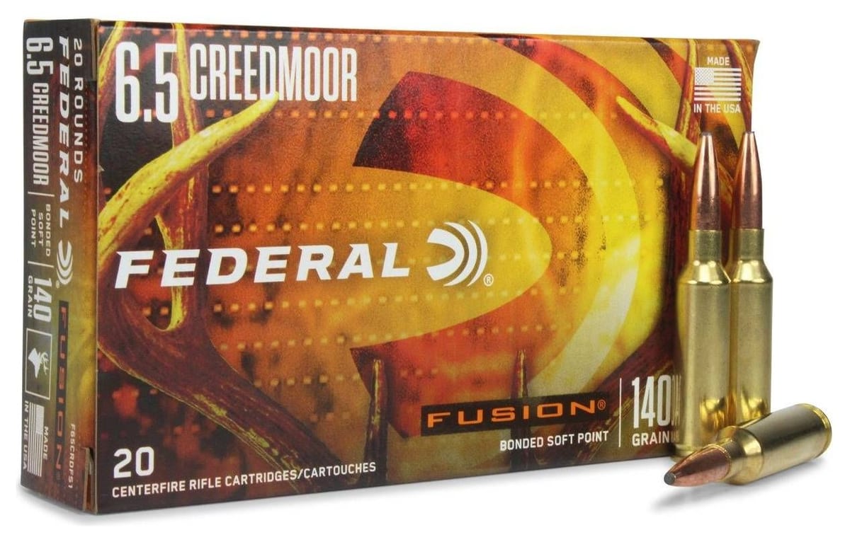 Federal Fusion 6.5 Creedmoor 140 Gr Bonded Soft Point ammo