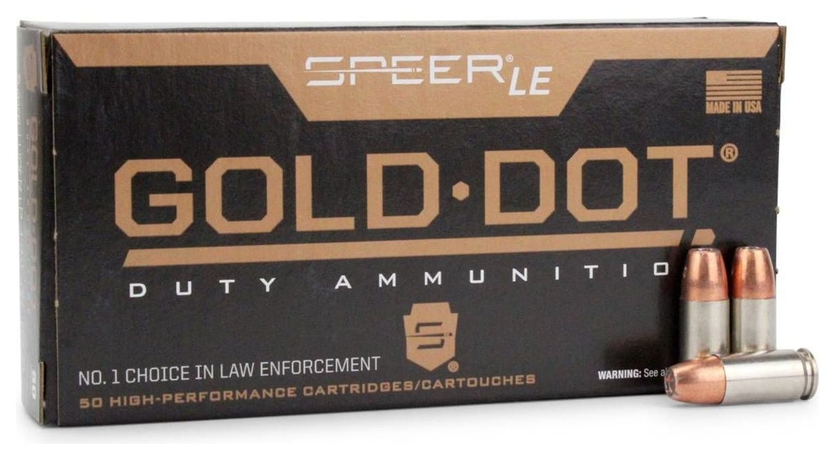Speer Gold Dot 9mm 124 Gr +P JHP 9mm ammo