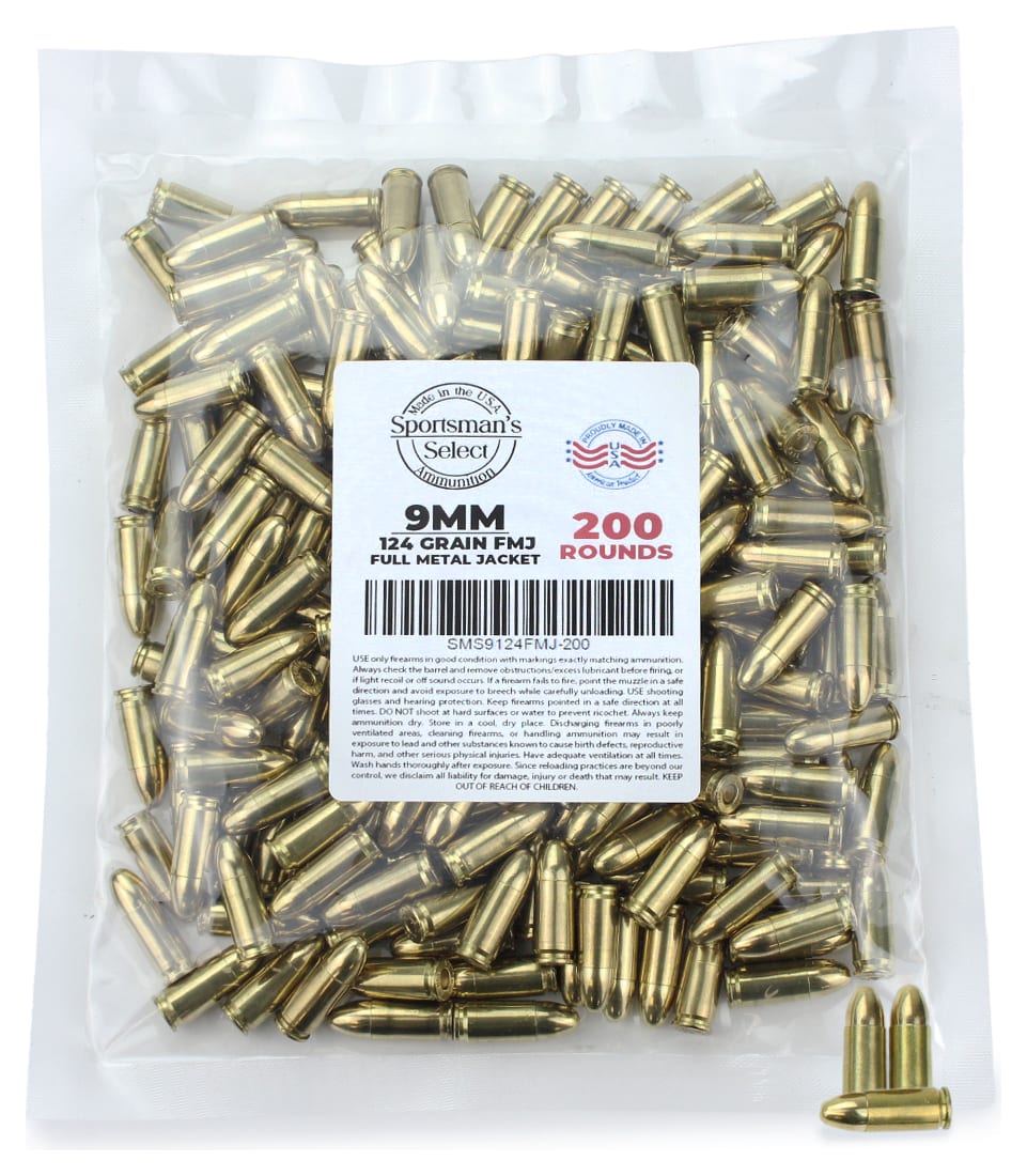 Sportsman's Select Remanufactured 9mm 124 Gr FMJ 9mm ammo