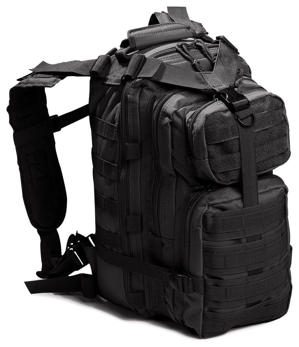 Ready Hour Black Tactical Backpack