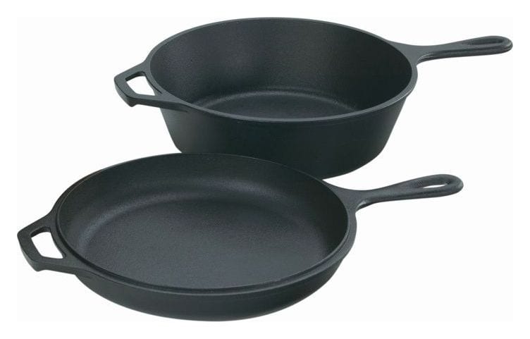 Lodge 3.2 Quart Cast Iron Combo Cooker camping cookware
