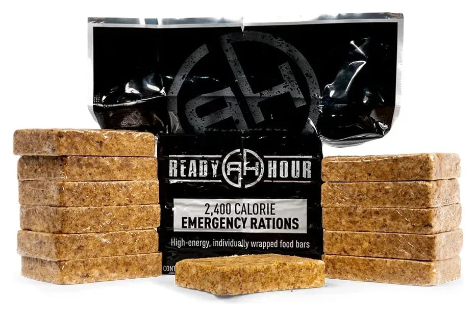 Ready Hour 2,400-Calorie Emergency Food Ration Bars emergency food supply