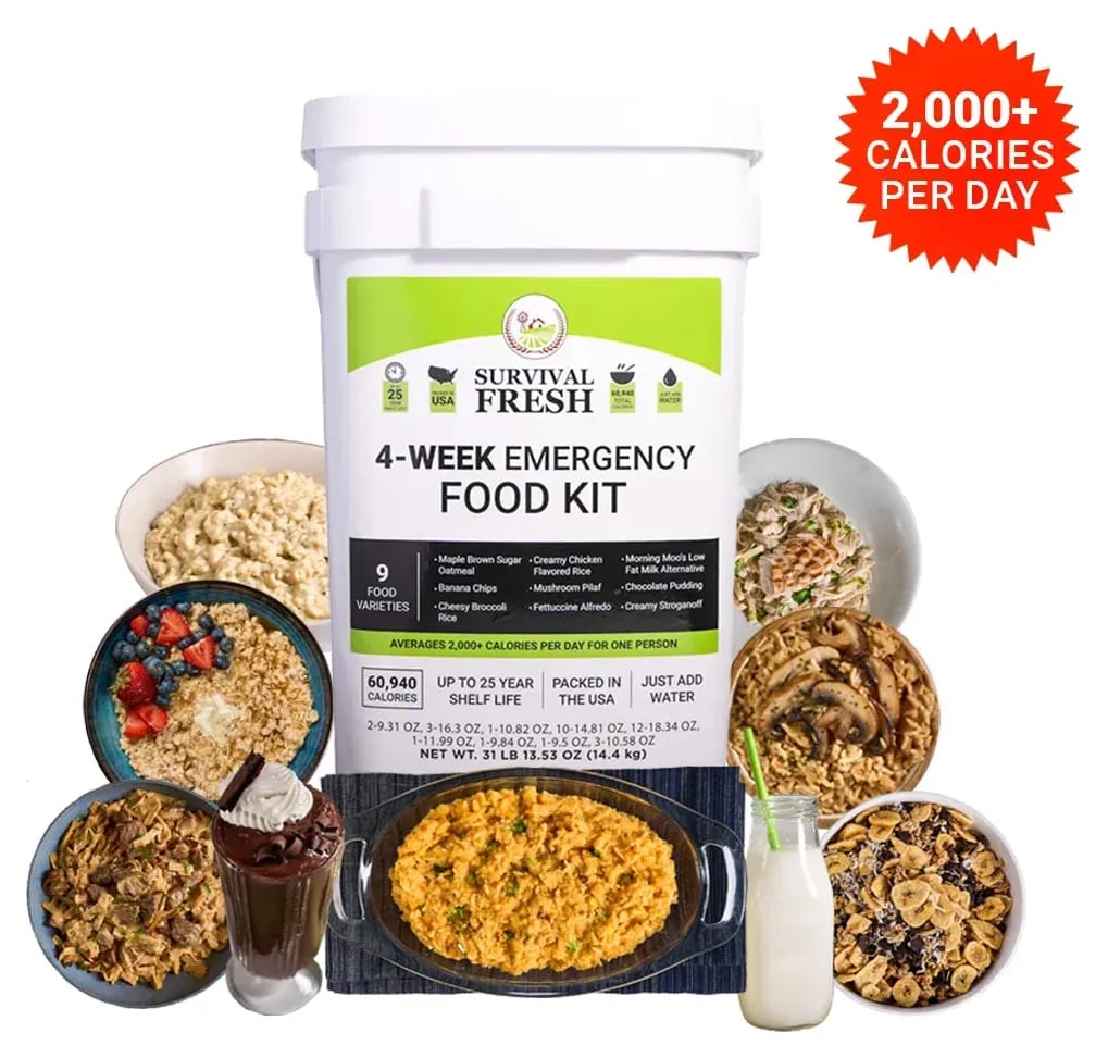 Survival Fresh 4-Week Emergency Food Kit emergency food supply