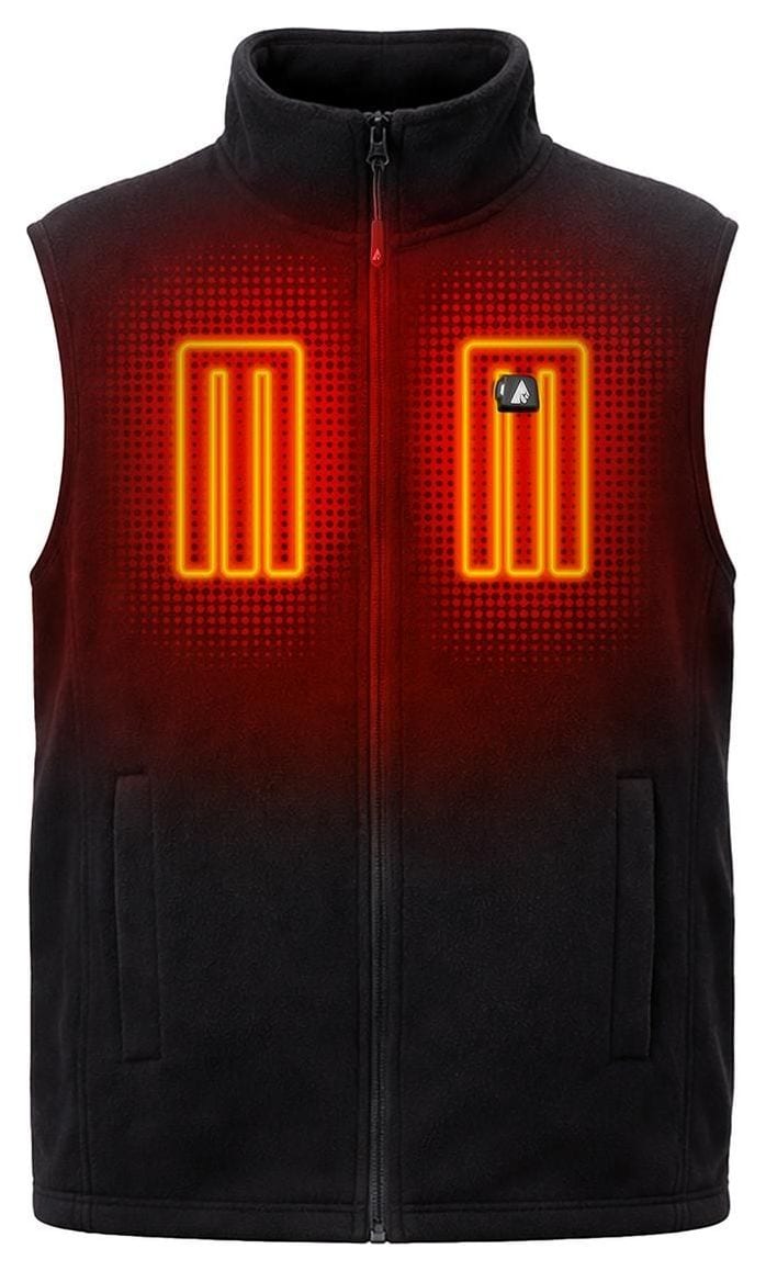 ActionHeat 5V Men's Classic Heated Fleece Vest heated vest