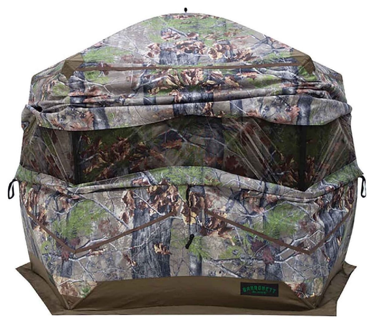 Barronett Ox 5 Hub Blind, 41.5 sq ft (89 x 94 in, 5-sided) floor, 72 inch tall ground blind