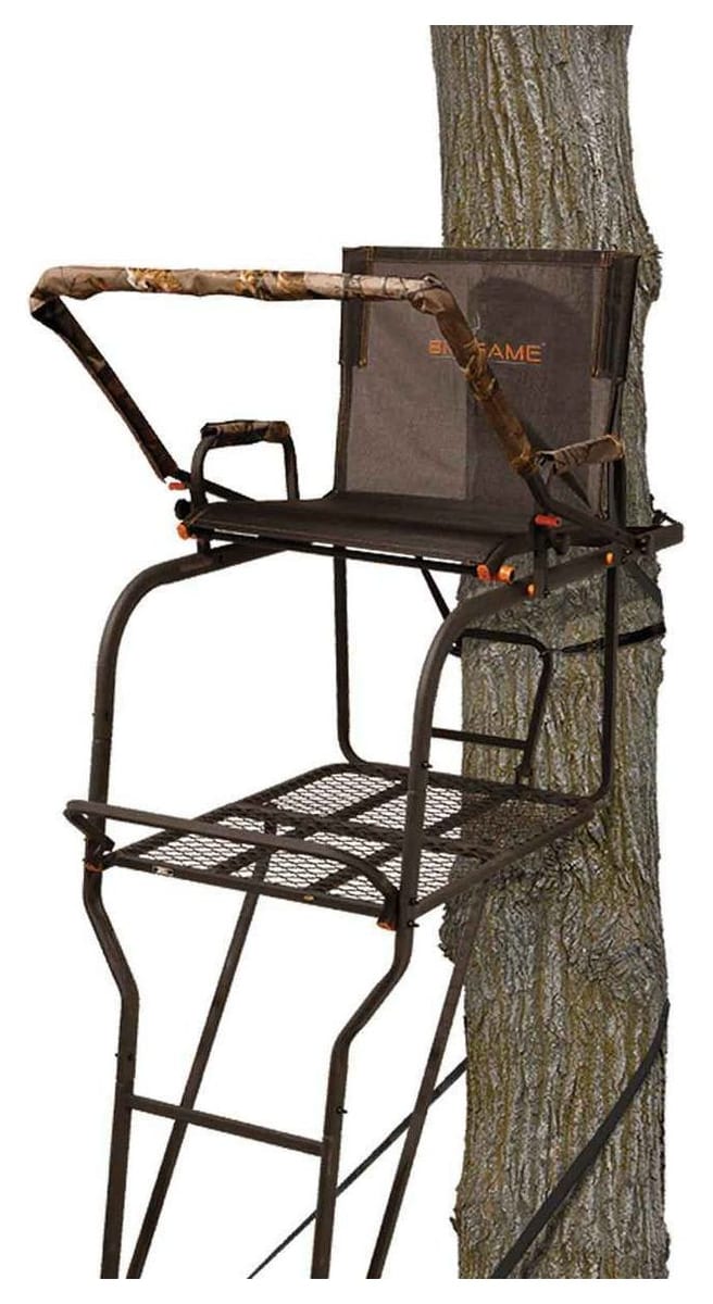 Big Game Hunter HD 1.5 Ladder Stand, 18 ft 6 in to shooting rail, rated 350 lb