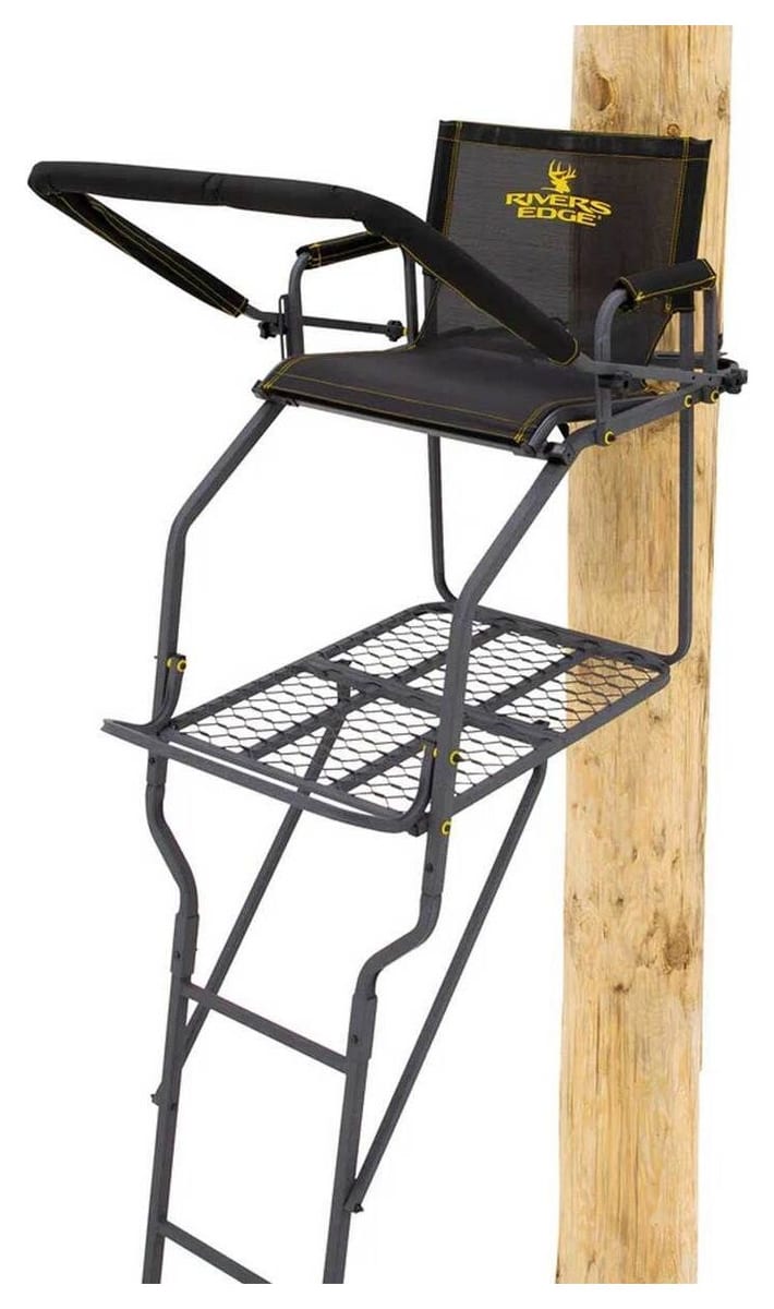 Rivers Edge Big Timber 1.5-Man Ladder Stand, 18 ft 6 in, rated 350 lb
