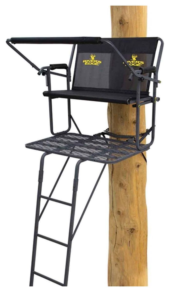 Rivers Edge TwoPlex 2-Man Ladder Stand, 17 ft, rated 500 lb