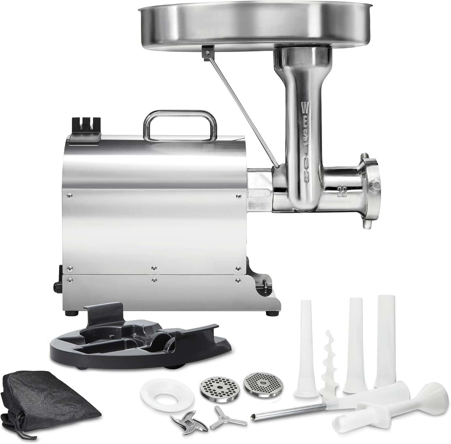 https://link.amazon/B05Tgbu0g Weston Pro Series #22 1.5 HP electric meat grinder