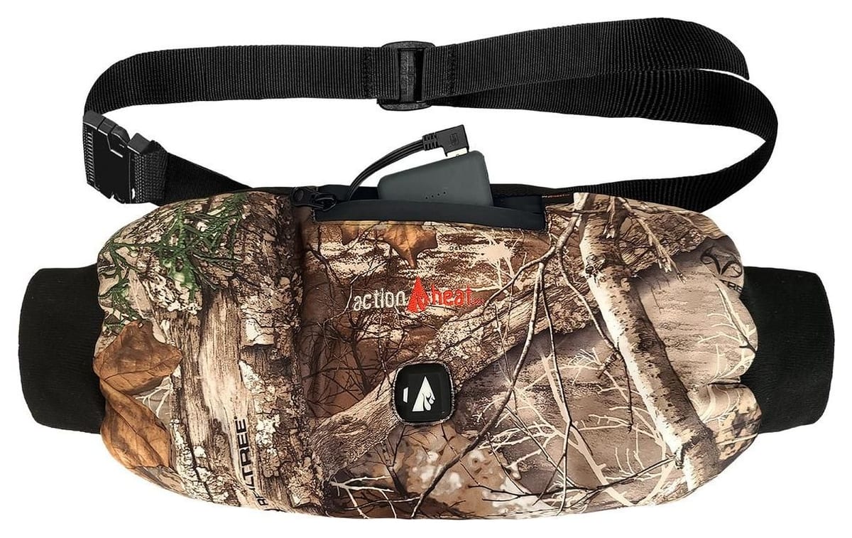ActionHeat 5V Battery Heated Hunting Hand Warmer Muff, heated muff + 6000 mah power bank