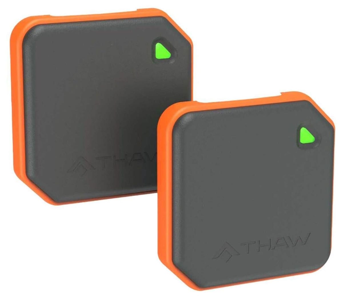 THAW 2K Rechargeable Hand Warmers (2-Pack), rechargeable, two 1-piece warmers + led light