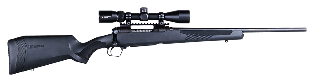 Savage 110 Apex Hunter XP .308 Win rifle with factory-mounted scope