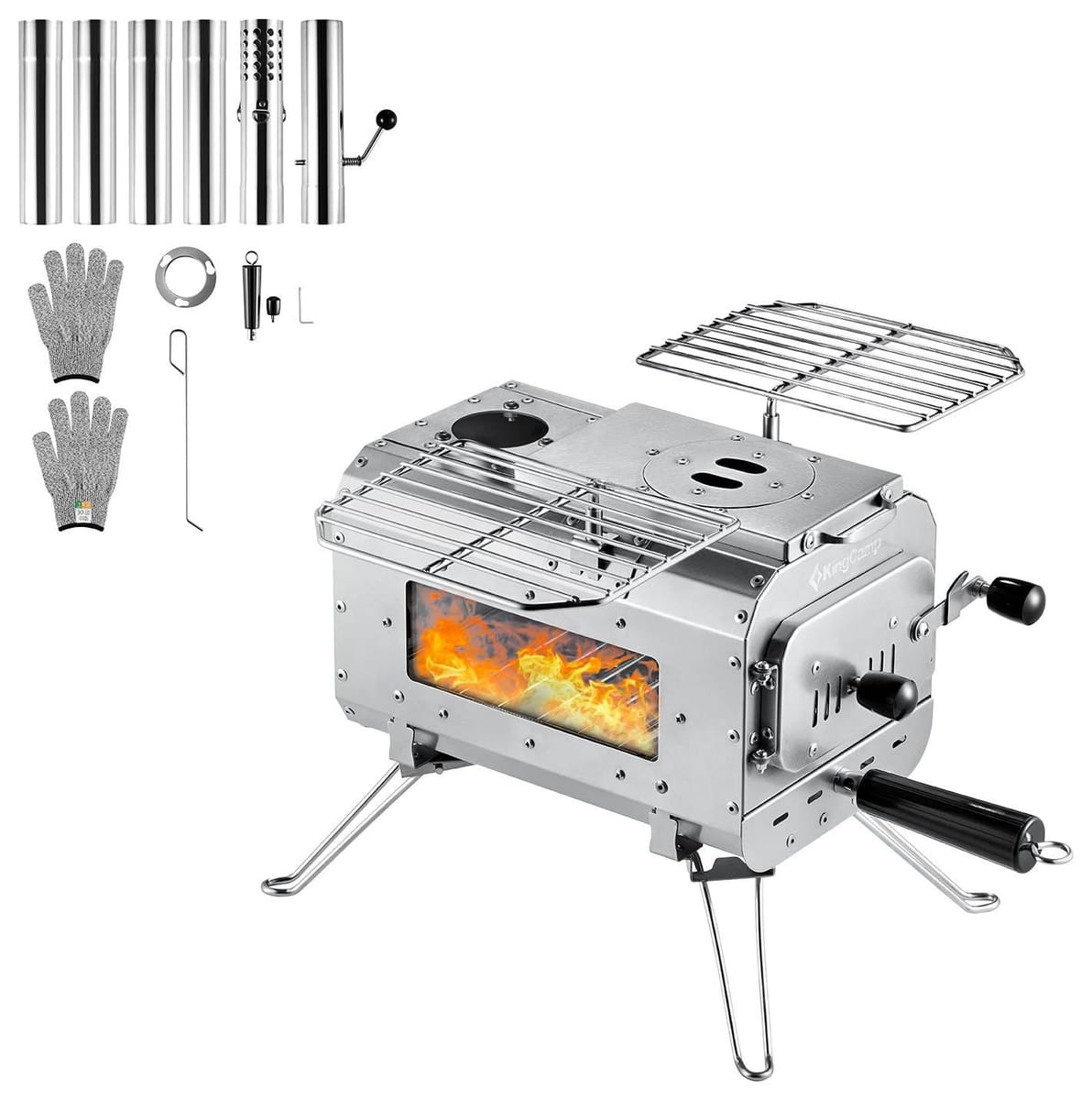 KingCamp Camping Wood Tent Stove (Size S) tent heater