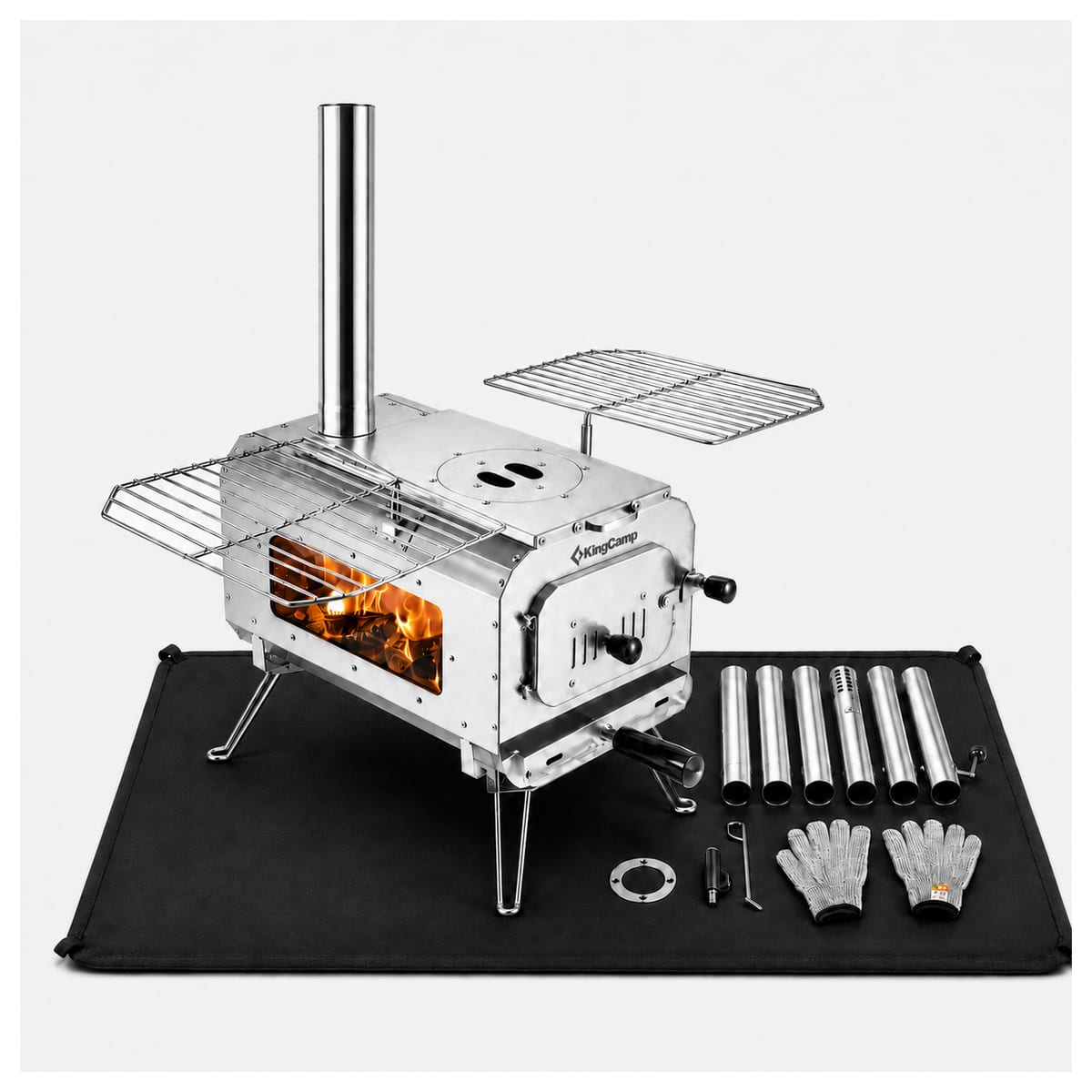 KingCamp Surefire Camping Wood Tent Stove (Size L) tent heater