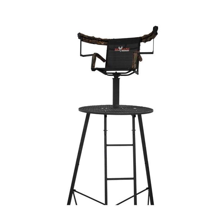 Big Game Apex tripod stand seat and shooting rail