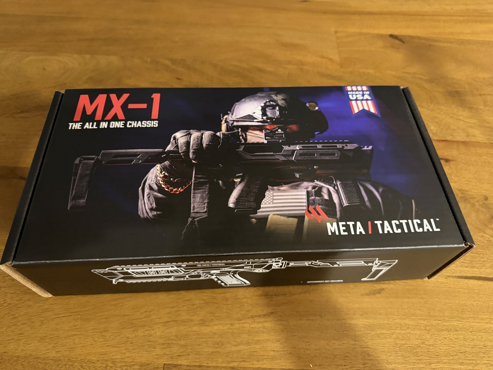 Meta Tactical MX-1 box, The All In One Chassis, with Made in USA badge
