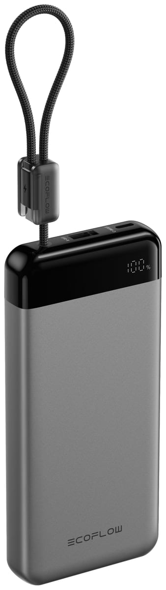 EcoFlow RAPID 20K power bank with built-in USB-C cable