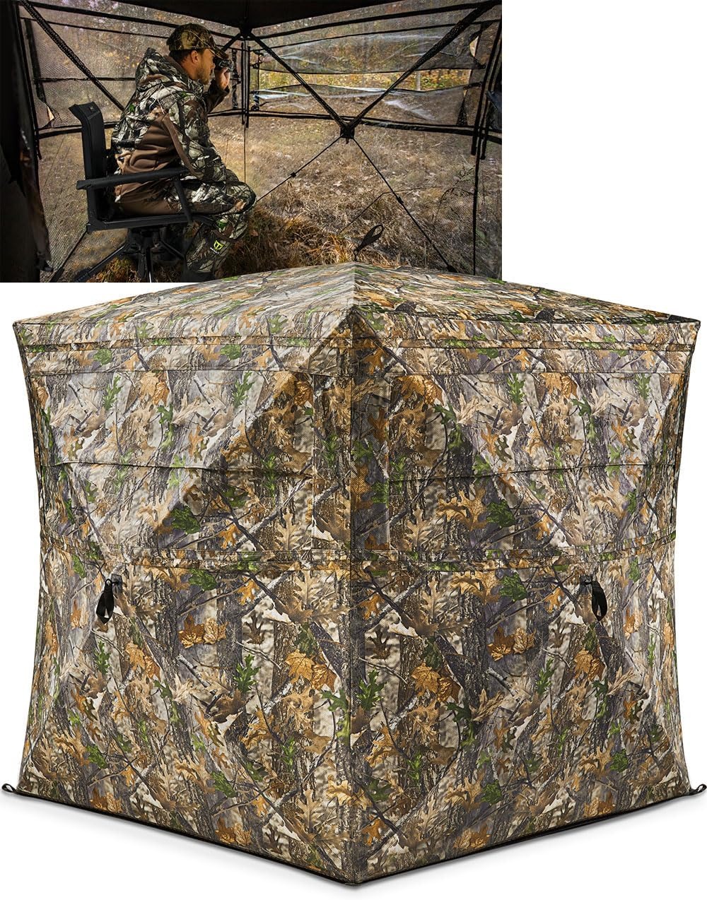 TideWe Hunting Blind — 270° See-Through Ground Blind