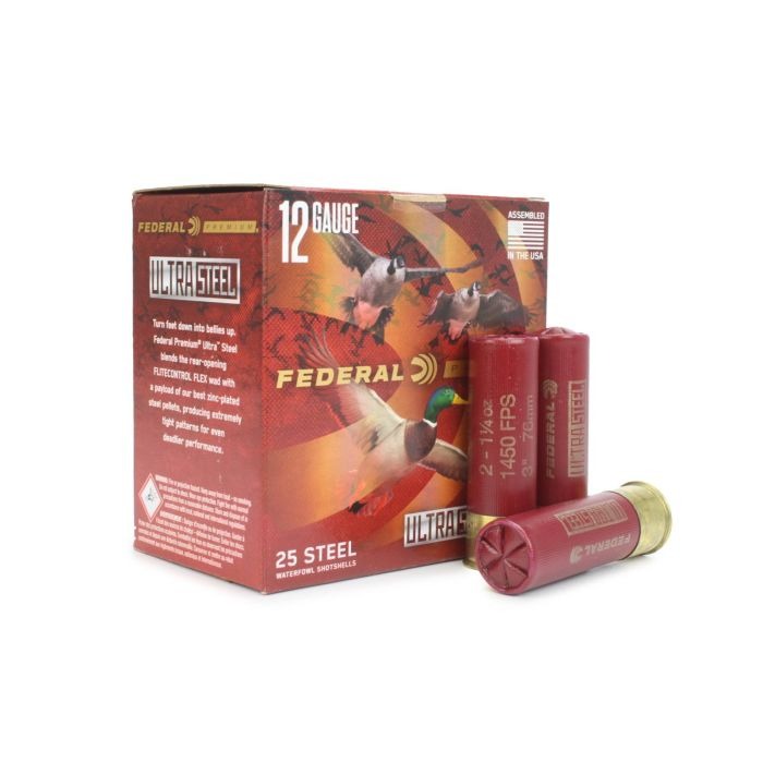Federal Ultra Steel 12ga 3' 1-1/4 oz #2 Shot