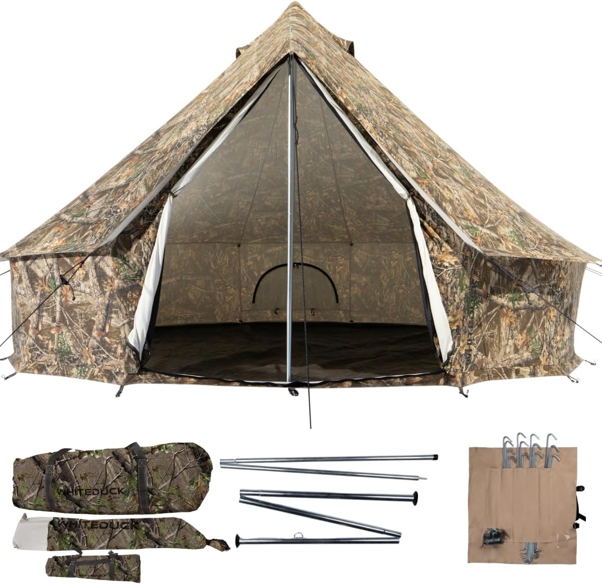 WHITEDUCK Regatta Canvas Bell Tent with Stove Jack
